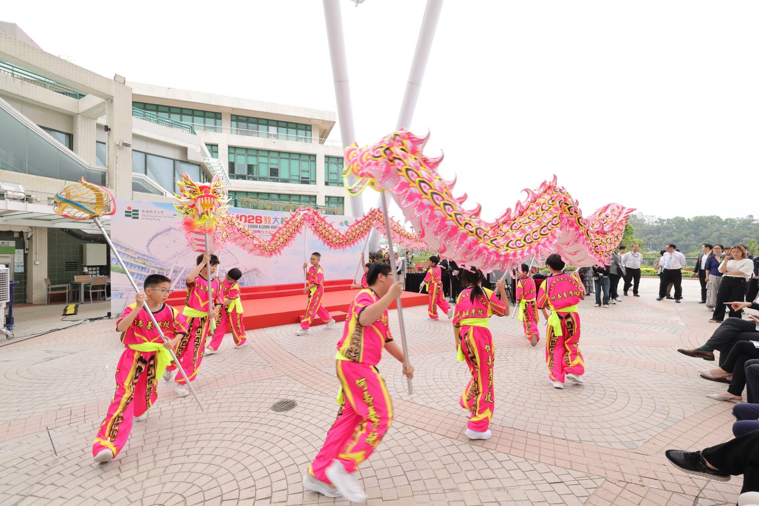 Dragon Dance performance by students of S.R.B.C.E.P.S.A. Ho Sau Ki School