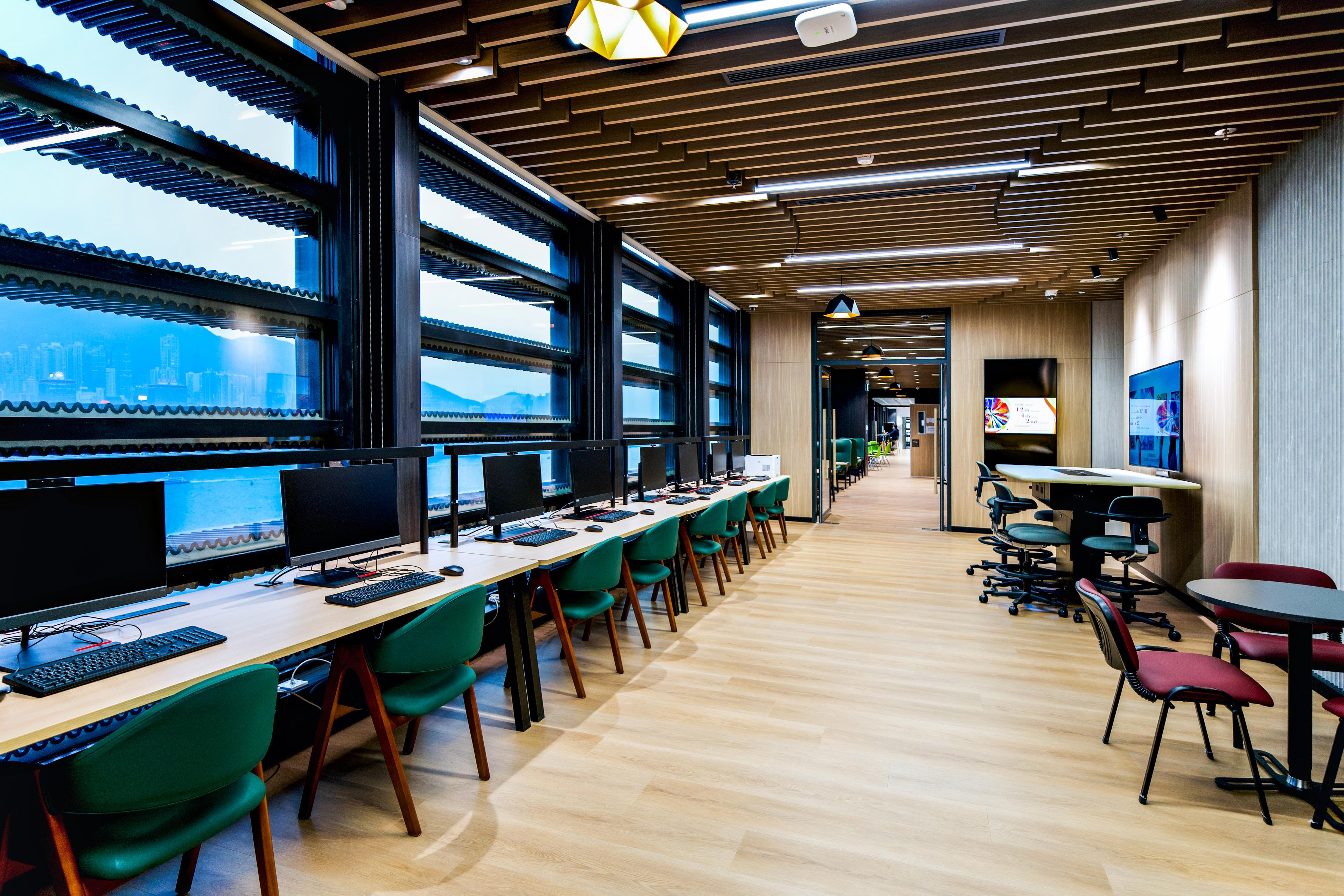 The new study centre occupies more than 9,000 square feet and features five interactive classrooms with flexible, multi-purpose collaboration spaces