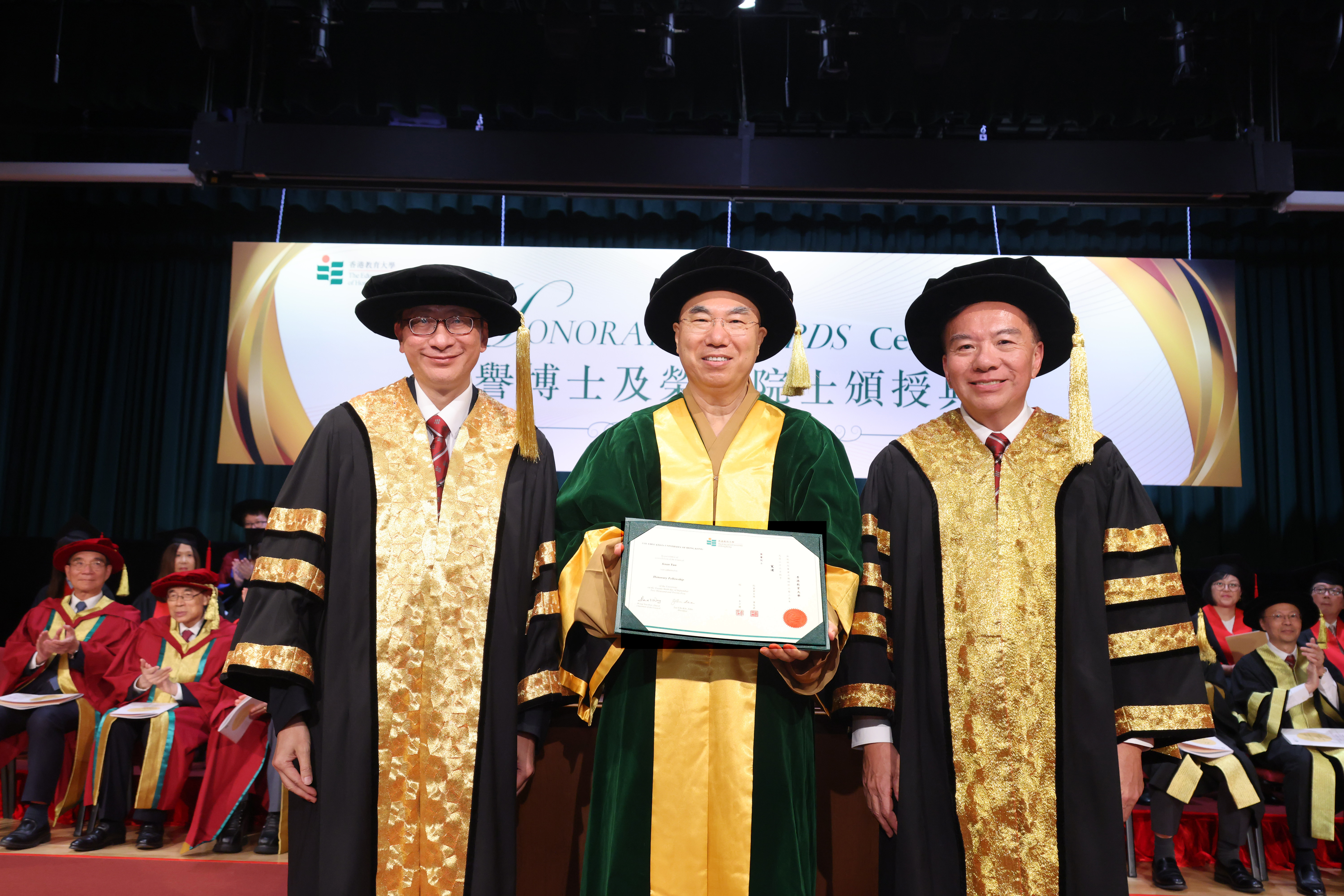 The Venerable Kuan Yun, BBS, MH (middle)